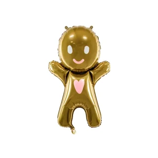 Party Deco - Foil Ballon Gingerbread Man, 67x97 cm - FB82