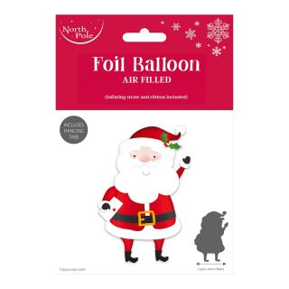 SANTA STANDING FOIL BALLOON 69x47cm - X-31795-*BC