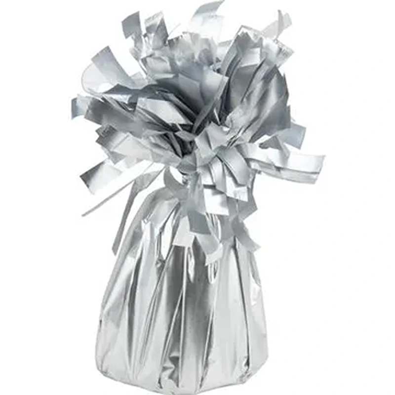 Foil Balloon Weights Silver Silk x 12pcs - 222647