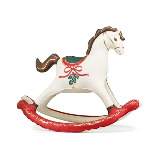 Foil Balloon Christmas Rocking Horse, 118x104 cm