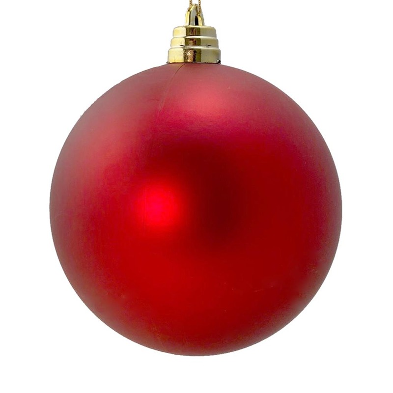 Davies Products -15cm Bauble Matte Red - 60110