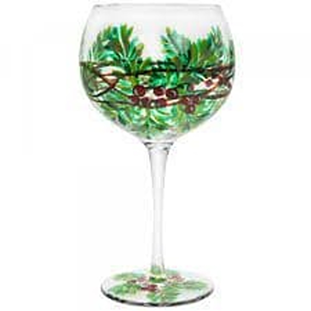 HAND PAINTED GIN GLASS - LP51855 *