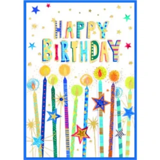 Isabel's Garden Male Happy Birthdday 6pk - Code 50 - 32697