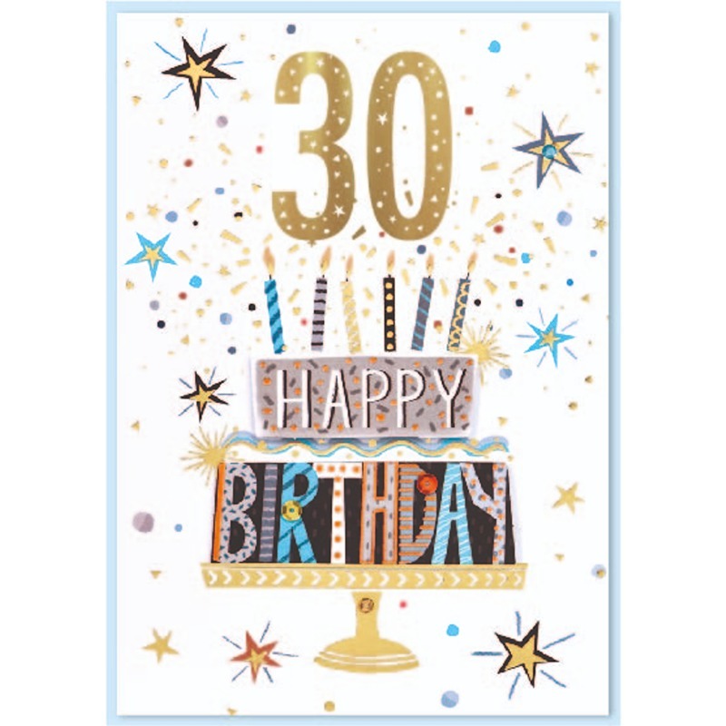 Isabel's Garden Happy 30th 6pk - Code 50 - 32701
