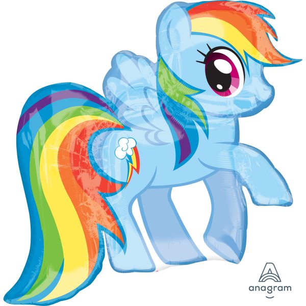 Anagram My Little Pony Rainbow Dash SuperShape Foil Balloons 28"/71cm w x 27"/68cm h P38*