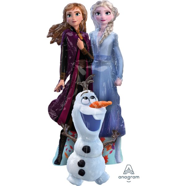 Anagram Frozen II Elsa Anna & Olaf Airwalker Foil Balloons 27"/68cm w x 58"/147cm P93*
