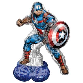 Anagram Captain America AirLoonz Foil Balloons 37"/93cm w x 58"/147cm h P70*