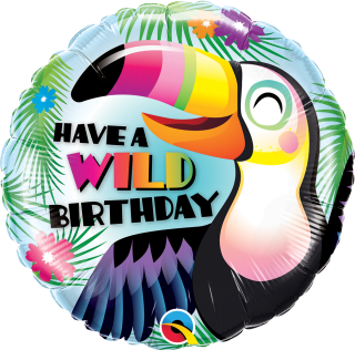 18"  ROUND 01CT - HAVE A WILD BDAY*