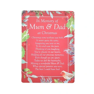 Widdop - Christmas Graveside Card "Mum & Dad" - 1CT - XM1506MD*