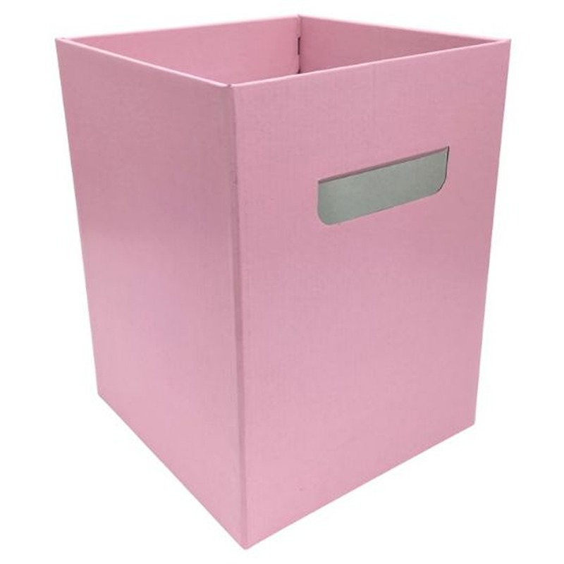24.5cm FLOWER BOX WITH HANDLES PINK - 040282