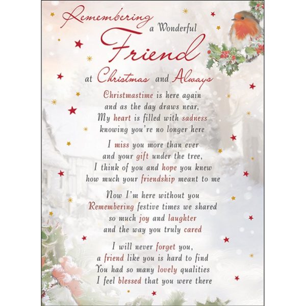 Regal - Remembering A Wonderful Friend - Grave Card - 6pk - C89035*
