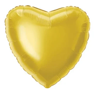 Classic Gold Heart Shaped Foil Balloon - 18" - 20291