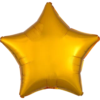 Anagram Metallic Gold 19" Star