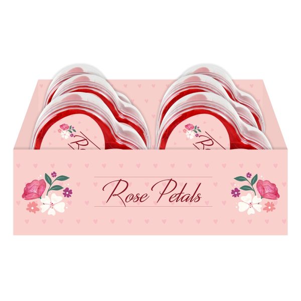 RED ROSE PETALS IN ACETATE BOX - 33616-RPC