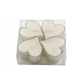 Pk4 Heart Shape Tea Lights - CD6064*