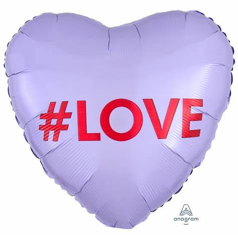 ANAGRAM 18" #LOVE IN HEART PKT - 3684401