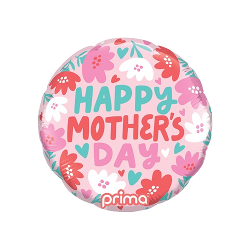 9" Round Happy Mother's Day Hearts & Daisies - PF-0152-9-50-6