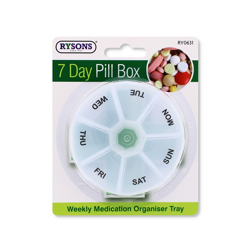 Weekly Round Pill Organiser - RY0631