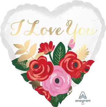 ANAGRAM 18" S40 ROSE BOUQUET LOVE STANDARD