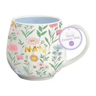 Nan Floral Ceramic Mug 440ml - MOT12784OB
