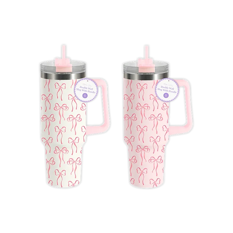 Bow Double Wall Mug with Handle 1L - MOT12829OB
