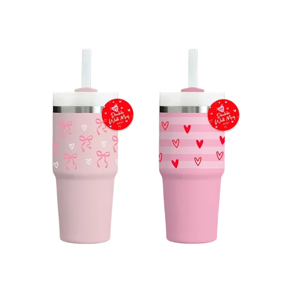 Valentines Double Wall Mug 650ML - VAL12685OB (Random Sent)