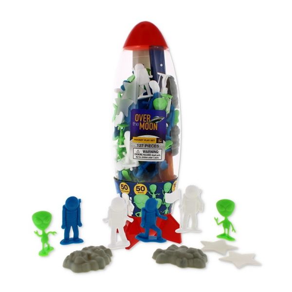 127 Pieces Over The Moon Rocket Play Set - 254814