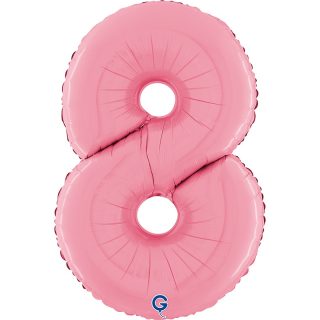 Number 8 Pastel Pink 26inc