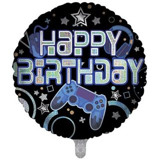 Sensations - Balloon 18" Happy Birthday Balloon - Controller And Stars