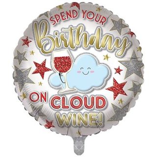 Balloon 18 Birthday Cloud Wine