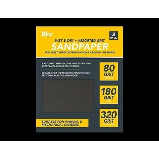 Wet & Dry Assorted Sandpaper 10pk - DIY-3642