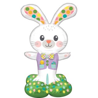 Anagram Spotted Easter Bunny AirLoonz Foil Balloons 29"/73cm w x 46"/116cm h P70*