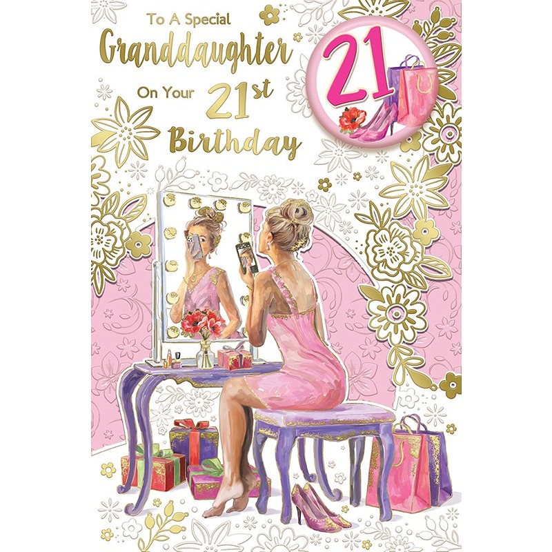 Sensations - Granddaughter 21st - Code 75 - 6pk - CS7507B-07