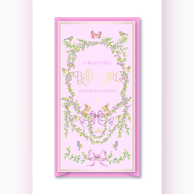 Vintage Baby Girl Single Money Wallet - 12pk - DBV-330-MW