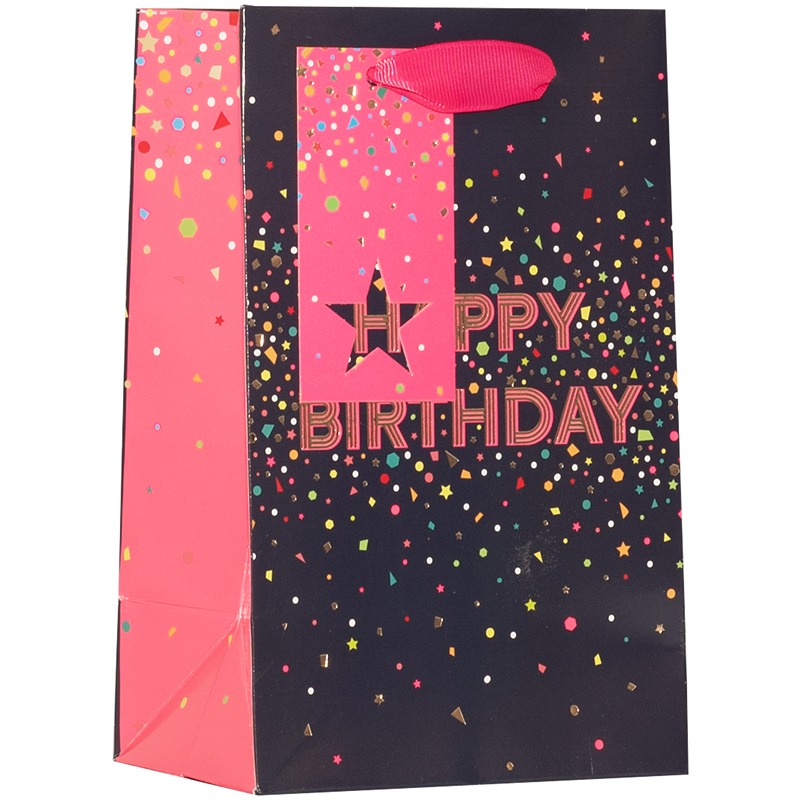 Happy Birthday Pink Small Bag - 6pk - DBV-334-S