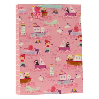 Partisan Pink Ahoy There Gift Bag XL - DBV-344-XL