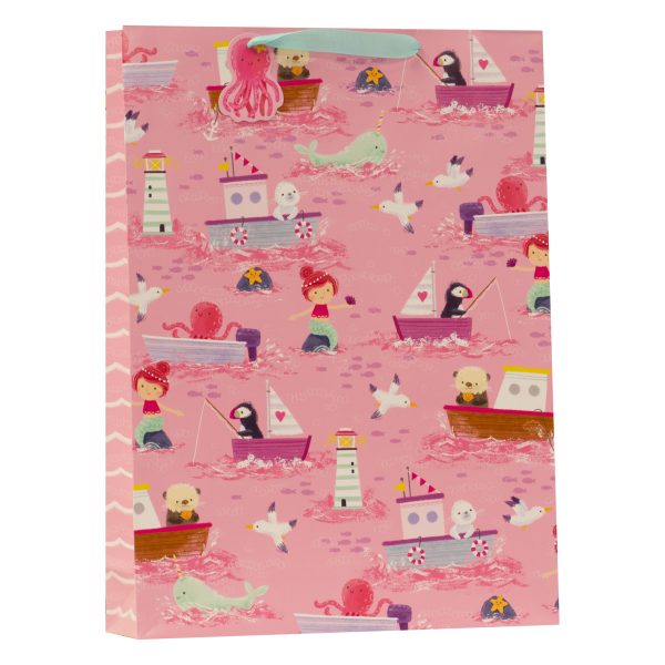 Partisan Pink Ahoy There Gift Bag XL - DBV-344-XL