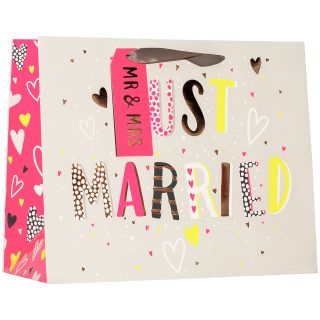 Partisan Just Married Large Shopper -6pk - DBV-348-LS