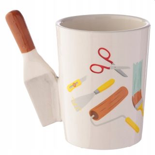 Paint Scraper Shaped Handle Ceramic Mug*