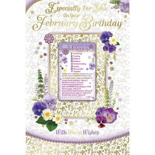 Sensations - Open February Birthday - C75 - 6pk - MB75002A/04