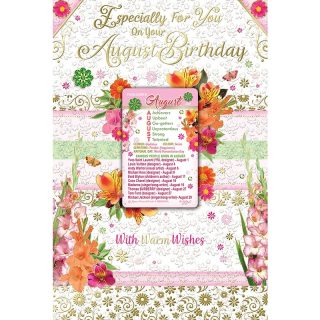 Sensations - Open August Birthday - C75 - 6pk - MB75008A/04