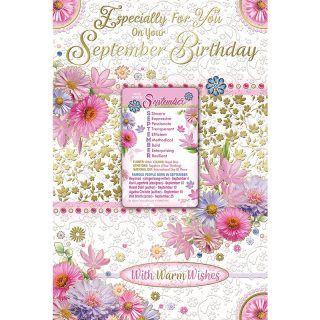Sensations - Open September Birthday - C75 - 6pk - MB75009A/04