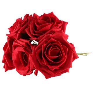 Foam Open Tea Rose X5 Blood Red-SF0191R