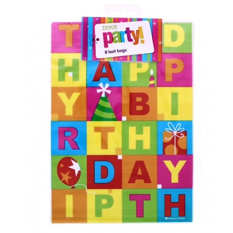 Party Loot Bags 8 Pack - 380-140106