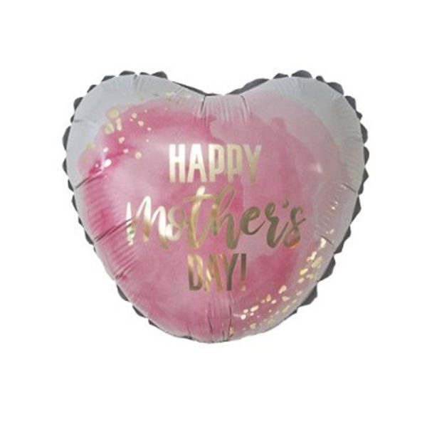 Heart Shaped " Happy Mothers Day" - Mini 9" Foil Balloon Flat -