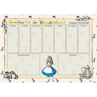 Alice In Wonderland A4 Desk Planner