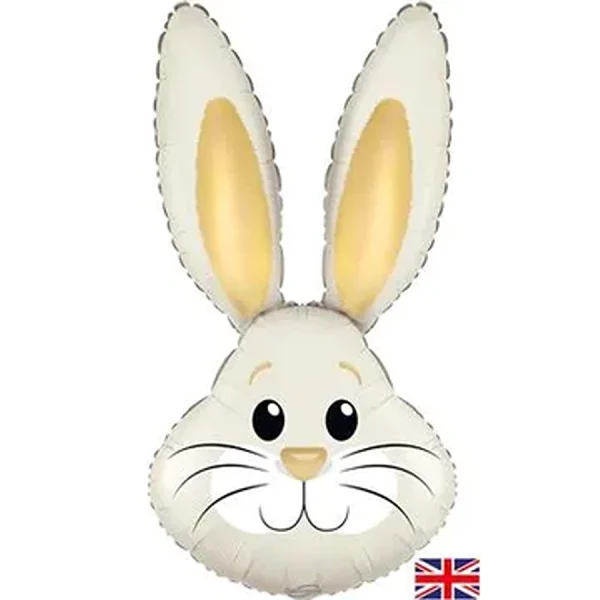 Oaktree Cute Metallic Ivory Gold Rabbit Head 35" Unpackaged - 613911