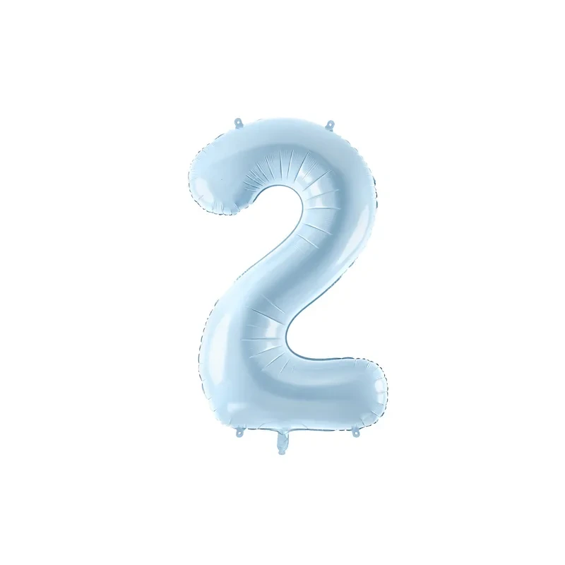 Foil Balloon Number ''2'' - 72cm - Light Blue - FB230P-2-001J
