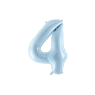 Foil Balloon Number ''4'' - 72cm - Light Blue - FB230P-4-001J