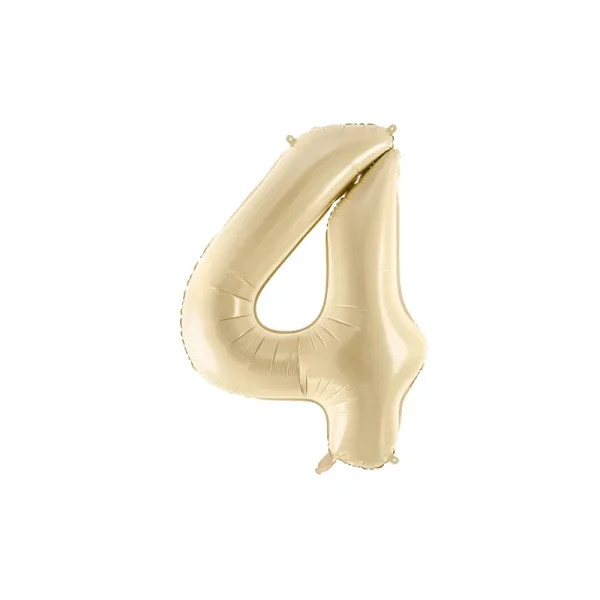 Foil Balloon Number ''4'' - 72cm - Beige - FB230P-4-013